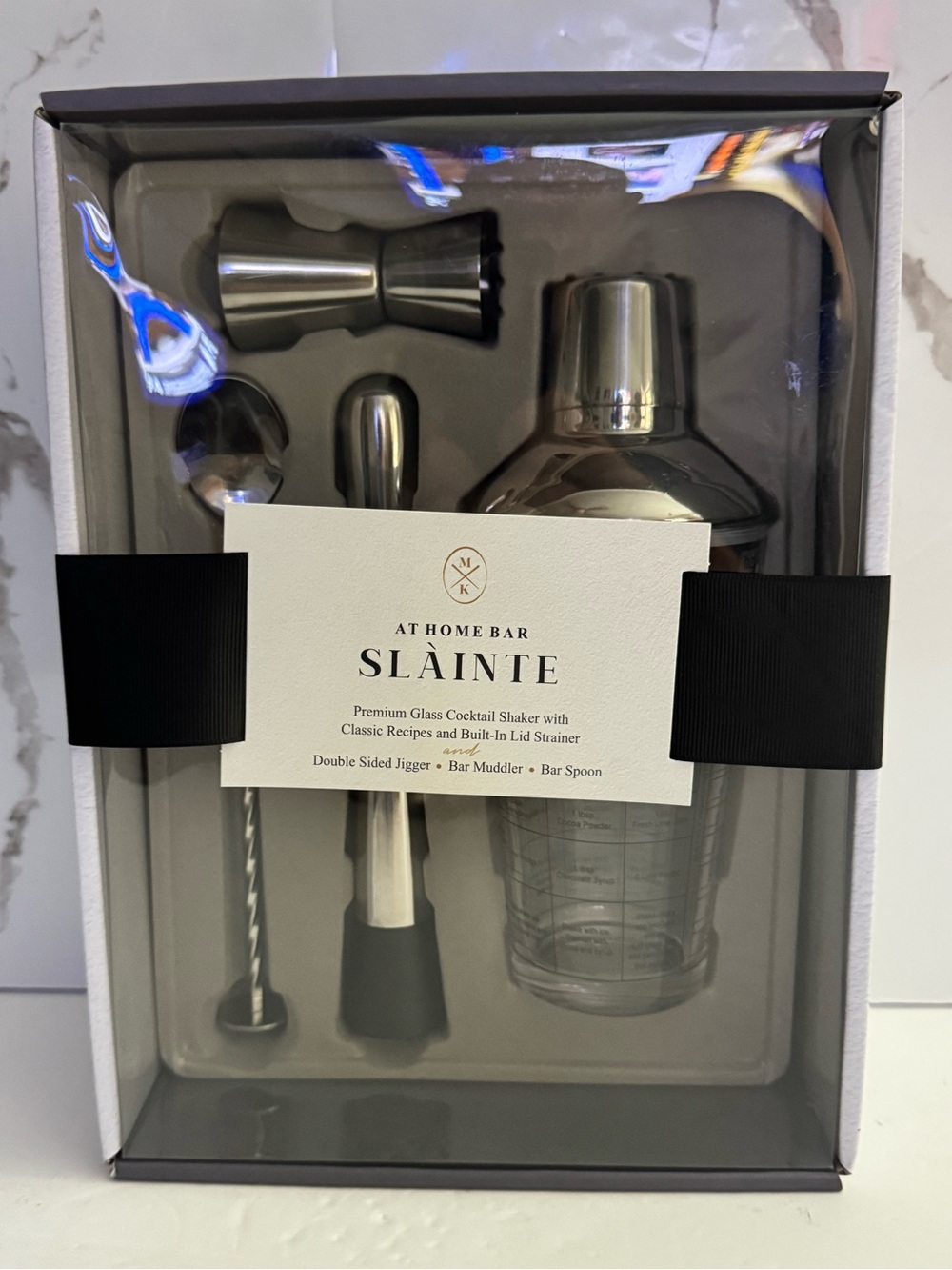 Michael Kors At Home Bar Cocktail Shaker Set - Silver